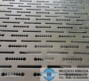 Aluminum slotted metal plate