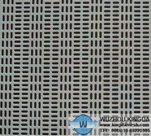 Slotted hole perforated metal sheet
