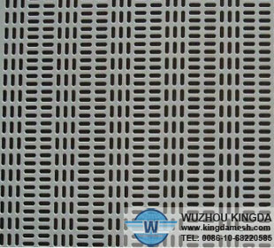 Slotted hole perforated metal sheet