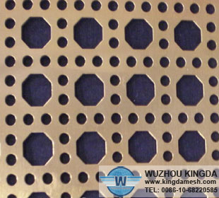 Decorative perforated aluminum sheeting