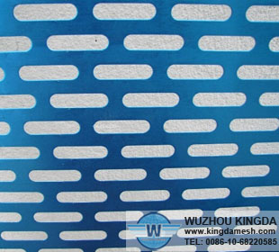 Decorative perforated aluminum sheeting