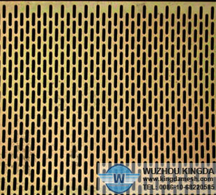 Decorative perforated aluminum sheeting