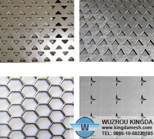 Metal sheets with hole patterns