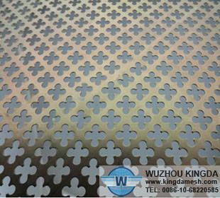 Punched metal mesh