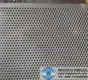 Punched metal mesh