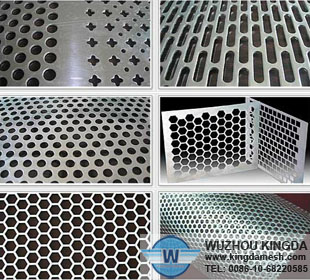 Punched metal mesh