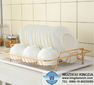 Flat dish drainer tray