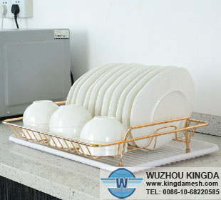 Flat dish drainer tray