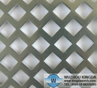 Perforated aluminum sheet square holes