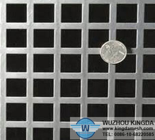Perforated aluminum sheet square holes
