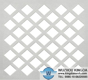 Diamond perforated metal