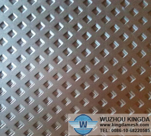 Diamond perforated metal