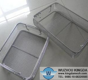 Wire baskets sterilization