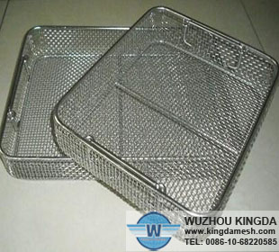 Wire baskets sterilization