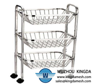 Metal Vegetable Racks with Wheels