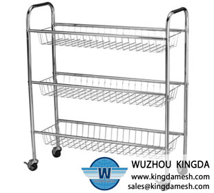 Metal Vegetable Racks with Wheels