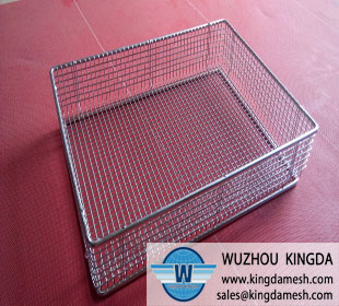 Stainless square antisepsis basket