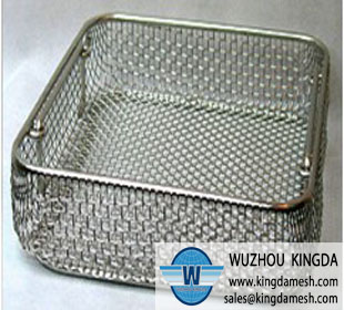 Stainless disinfection basket
