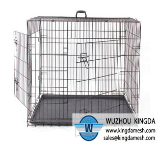 Steel wire pet cage