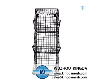 Wire Wall 3 Storage Bin Fruit/Vegetable Basket