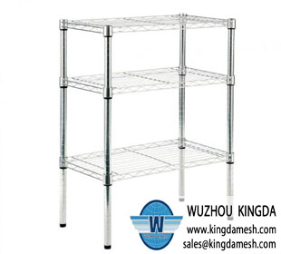 Metal mesh display rack