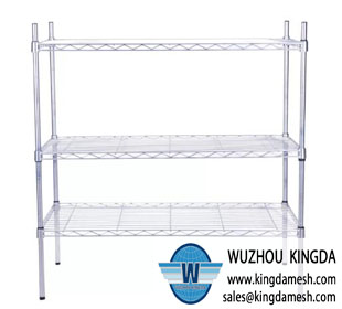 Metal mesh display rack