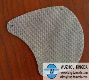 Woven wire filter disc
