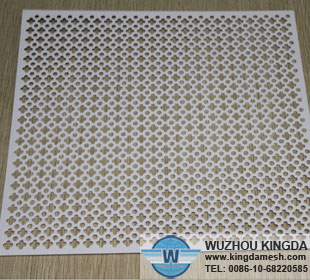 White deluxe perforated cloth