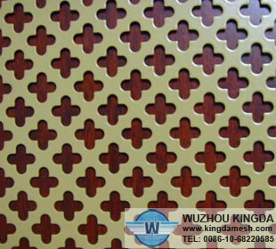 Powder coated perforated aluminum sheet