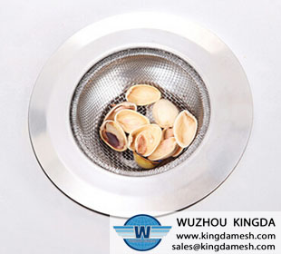 Wire mesh sink strainer