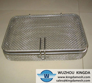 Square Stainless steel Wire mesh basket