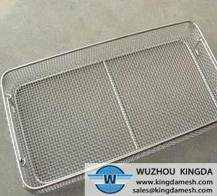 Square Stainless steel Wire mesh basket