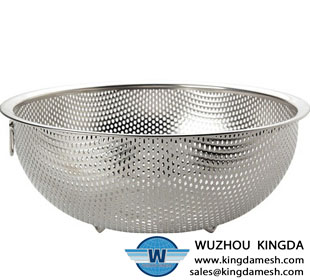 Perforated mesh basket