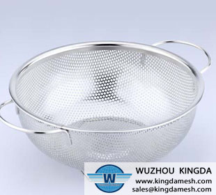 Perforated mesh basket