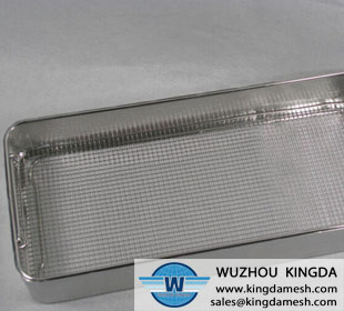 Stainless steel wire square basket