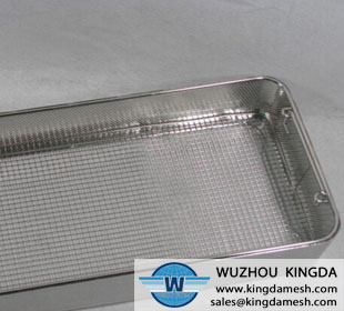 Stainless steel wire square basket