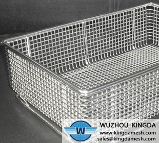 Stainless steel wire square basket