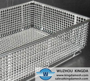Stainless steel wire square basket