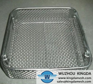 Stainless steel metal wire basket