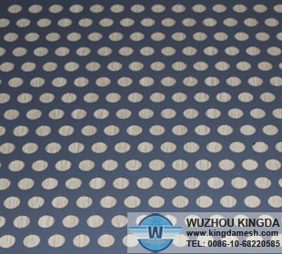 Powder coated perforated mesh