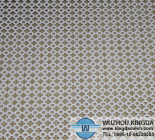 Powder coated perforated mesh