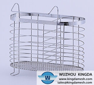 Stainless utensil drying shelves