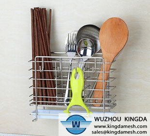 Stainless utensil drying shelves