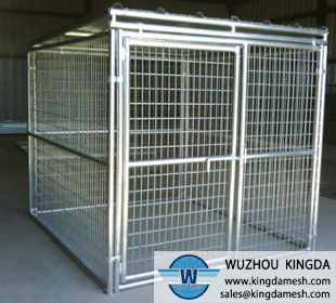 Wire mesh dog cage