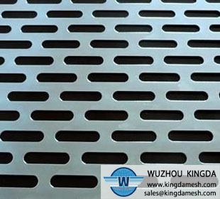 Metal perforated panel