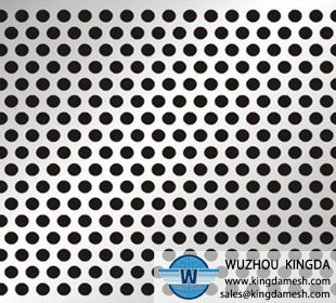 Metal perforated panel