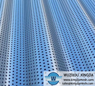 Metal perforated panel