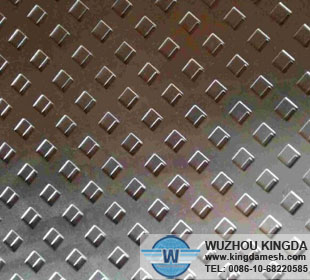 Square hole perforated stainless steel sheet