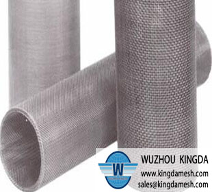 Woven wire mesh tube