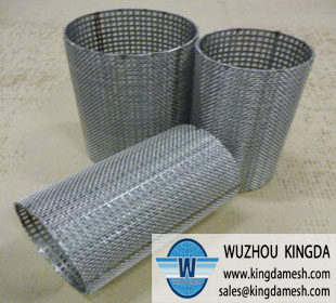 Woven wire mesh tube